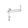 Oil Rubbed Bronze Clawfoot Tub Shower Conversion Kit with Enclosure Curtain Rod 10010ORB