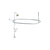 Chrome Clawfoot Tub Shower Conversion Kit with Enclosure Curtain Rod 10060C