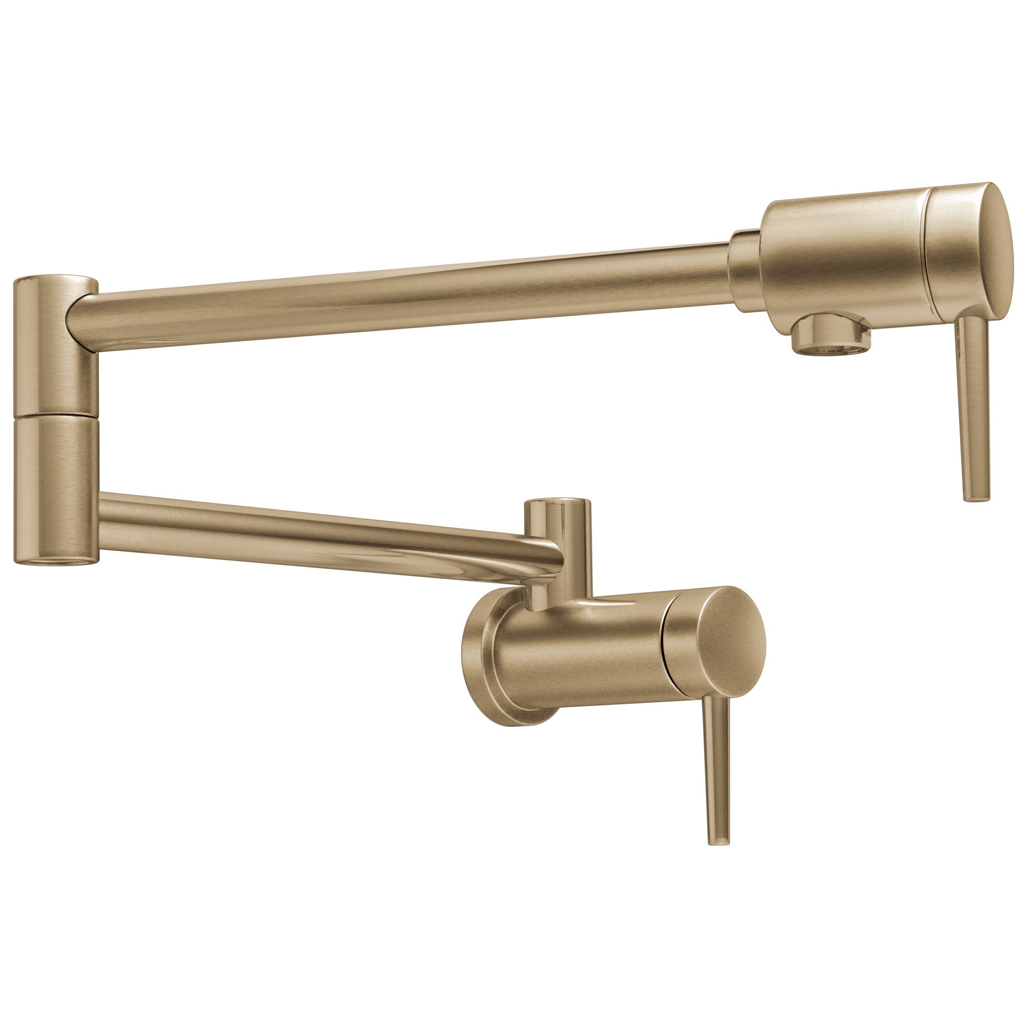 Delta Contemporary Champagne Bronze Finish Contemporary Wall Mount Pot Filler Faucet D1165LFCZ