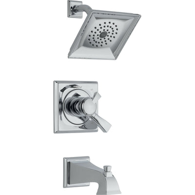 Delta Dryden Dual Control Chrome Tub and Shower Combination with Valve D484V