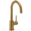 Delta Trinsic Collection Champagne Bronze Finish Single Lever Handle 360-degree Swivel Spout Modern Bar Sink Faucet 729156