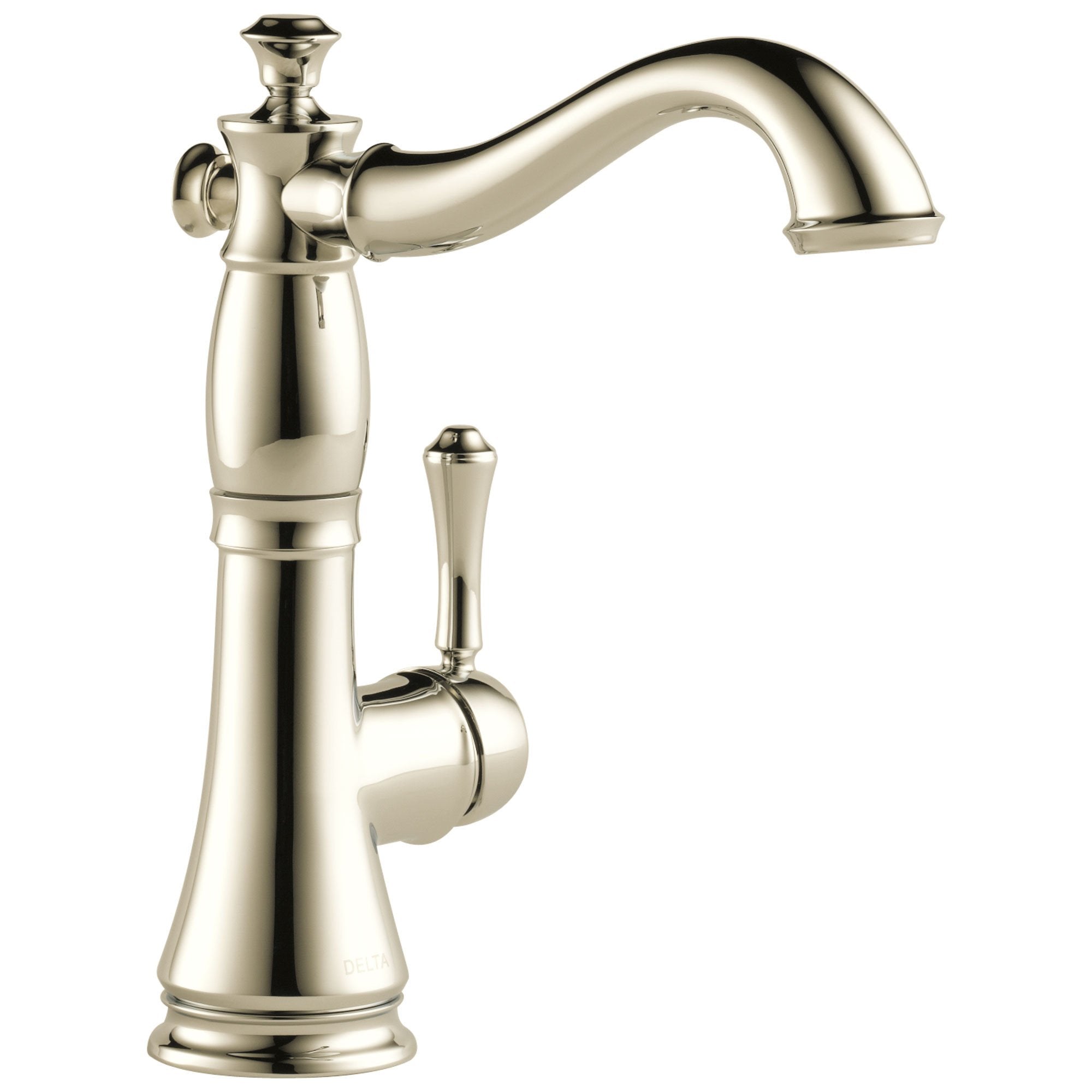 Delta Cassidy Collection Polished Nickel Finish Single Side Lever Handle Bar Sink Faucet 751592