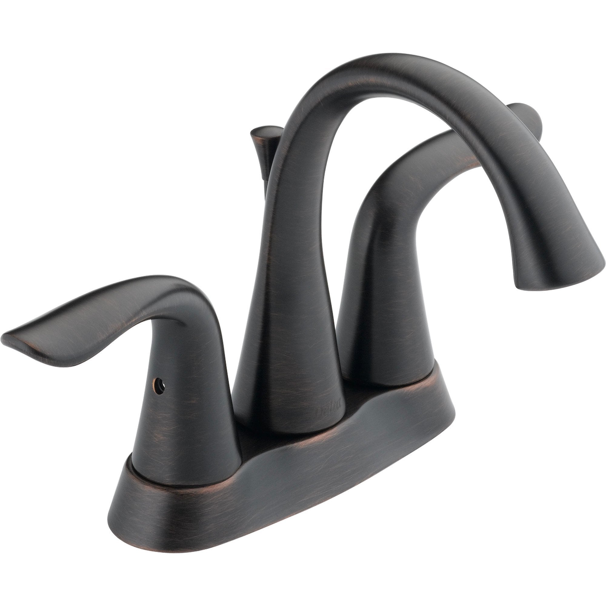 Delta Lahara 4" Centerset High Arc Venetian Bronze Bathroom Faucet 614842