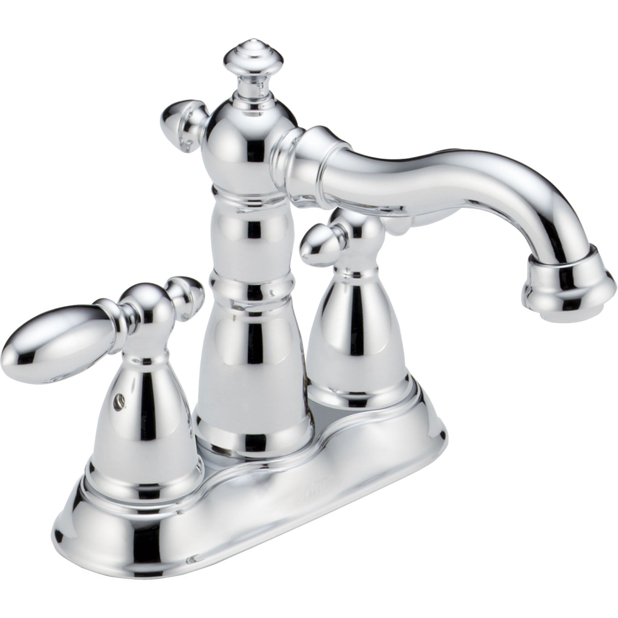 Delta Victorian 4" Centerset Chrome Finish High Arc Bathroom Faucet 614966