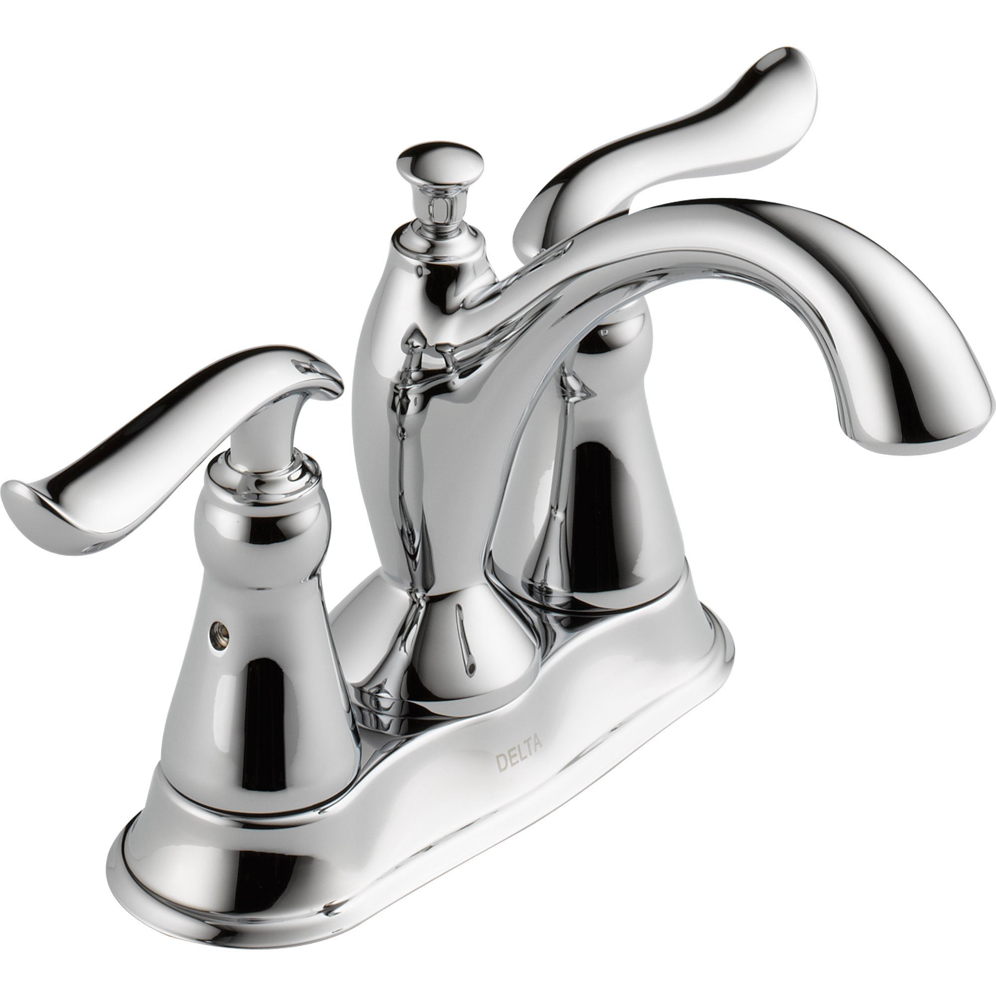 Delta Linden High Arc Chrome Finish 4" Centerset Bathroom Faucet 614870