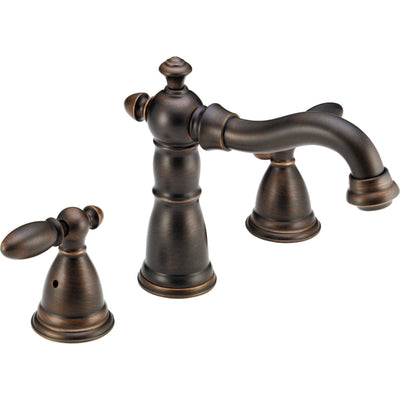 Delta Victorian Deck-Mount Roman Tub Faucet in Venetian Bronze with Valve D890V