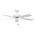 Concord Fans Decorama Energy Saver Modern 52" Small White Ceiling Fan