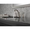 Delta Woodhurst Stainless Steel Finish Bathroom Sink Faucet Includes Matching Drain and Lever Handles D3532LFSSMPU