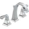 Delta Dryden Modern High Arc Chrome Finish 8" Widespread Bathroom Faucet 474211