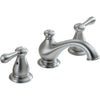 Delta Leland Mid Arc Stainless Finish Widespread Bathroom Sink Faucet 572938