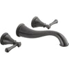 Delta Cassidy 2-Handle Venetian Bronze Wall Mount Bathroom Sink Faucet 579522