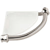 Delta Bath Safety Collection Polished Nickel Finish Traditional Bathroom Shower Corner Shelf with Assist Grab Bar 661012