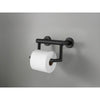 Delta Bath Safety Matte Black Finish Delta Contemporary Toilet Paper Tissue Holder with Assist Grab Bar D41550BL