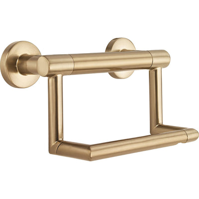 Delta Bath Safety Champagne Bronze DELUXE Accessory Set Includes: 18" and 36" Single Grab Bar, Corner Shelf, TP Holder, 24" Double Bar D10111AP