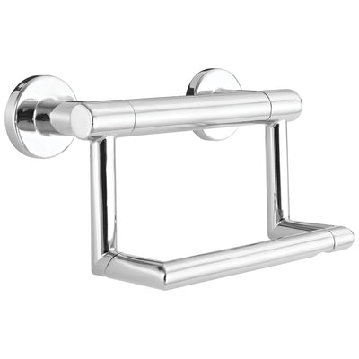 Delta Bath Safety Contemporary Chrome DELUXE Bathroom Grab Bar Accessory Set: 24" Double Bar, Corner Shelf, TP Holder, 18" and 36" Single Bar D10109AP