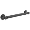 Delta Bath Safety Matte Black Finish 18" Traditional Decorative ADA Grab Bar D41618BL