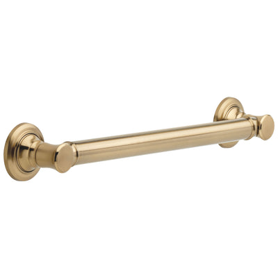 Delta Bath Safety Champagne Bronze DELUXE Bathroom Accessory Set with: 18" and 36" Single Grab Bar, Corner Shelf, TP Holder, 24" Double Bar D10119AP