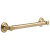 Delta Bath Safety Champagne Bronze BASICS Bath Accessory Set Includes: 18" Grab Bar, Corner Shower Shelf, Paper Holder with Assist Grab Bar D10118AP