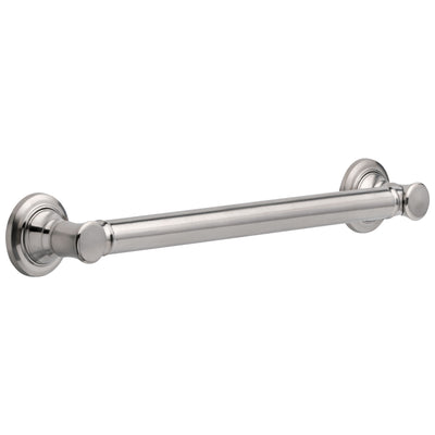 Delta Bath Safety Stainless Steel Finish DELUXE Accessory Set Includes: 18" and 36" Single Grab Bar, Corner Shelf, TP Holder, 24" Double Bar D10121AP