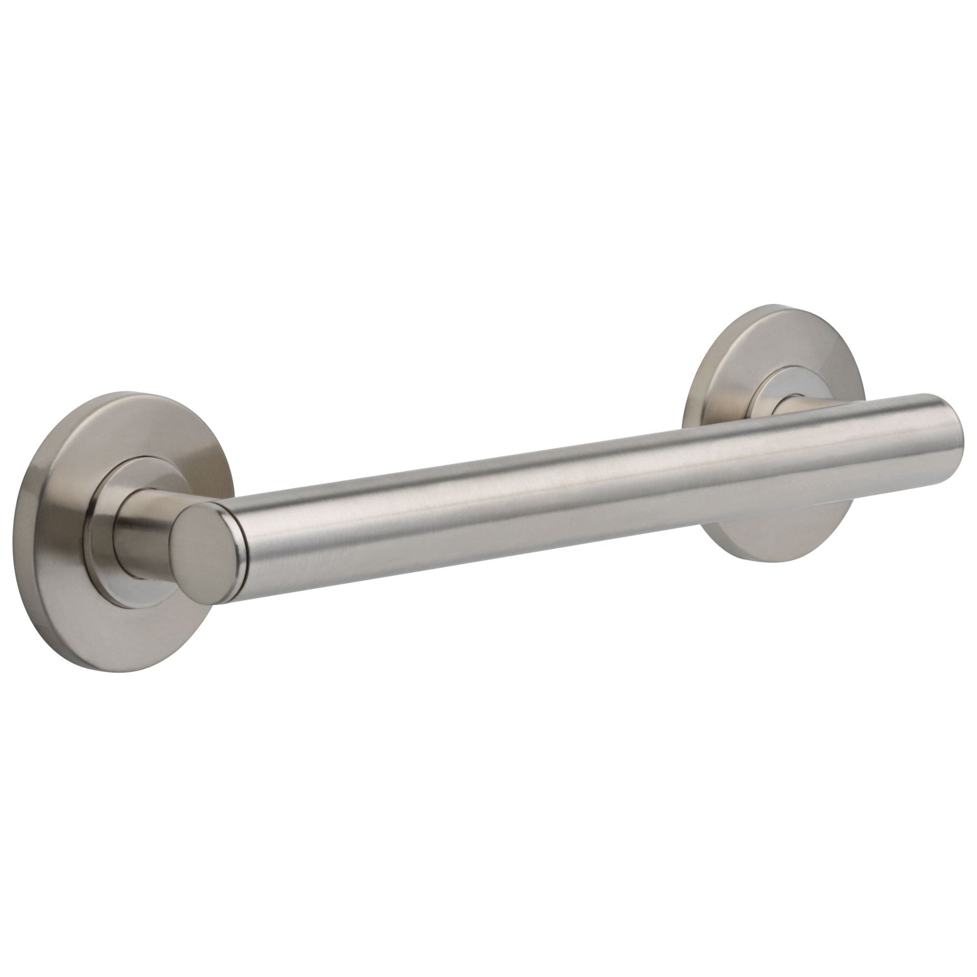 Delta Bath Safety Collection Stainless Steel Finish Contemporary Wall Mounted Decorative Bathroom ADA Approved Short 12" Grab Bar D41812SS