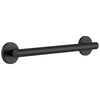 Delta Bath Safety Matte Black Finish Contemporary Cylindrical 18" Grab Bar D41818BL