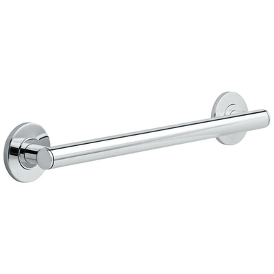 Delta Bath Safety Contemporary Chrome BASICS Bathroom Accessory Set: 18" Grab / Towel Bar, Corner Shower Shelf, TP Holder / Assist Grab Bar D10108AP