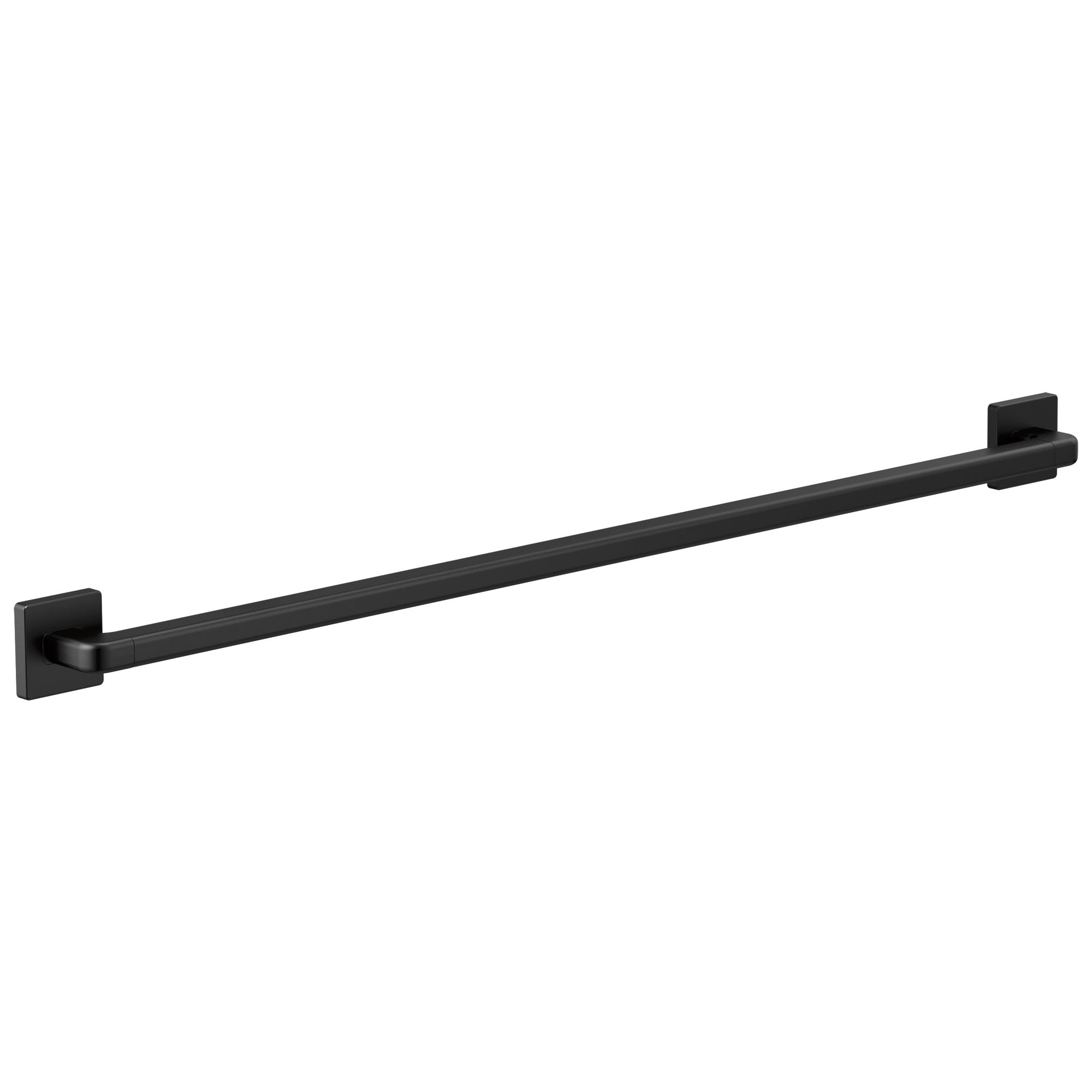 Delta Pivotal Matte Black Finish 42" Angular Modern Decorative ADA Grab Bar D41942BL