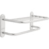 Delta 18 inch Concealed Mount Towel Shelf with Single Towel Bar in Chrome 572860