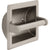 Delta Recessed Toilet Paper Holder with Roller in Satin Nickel 572962