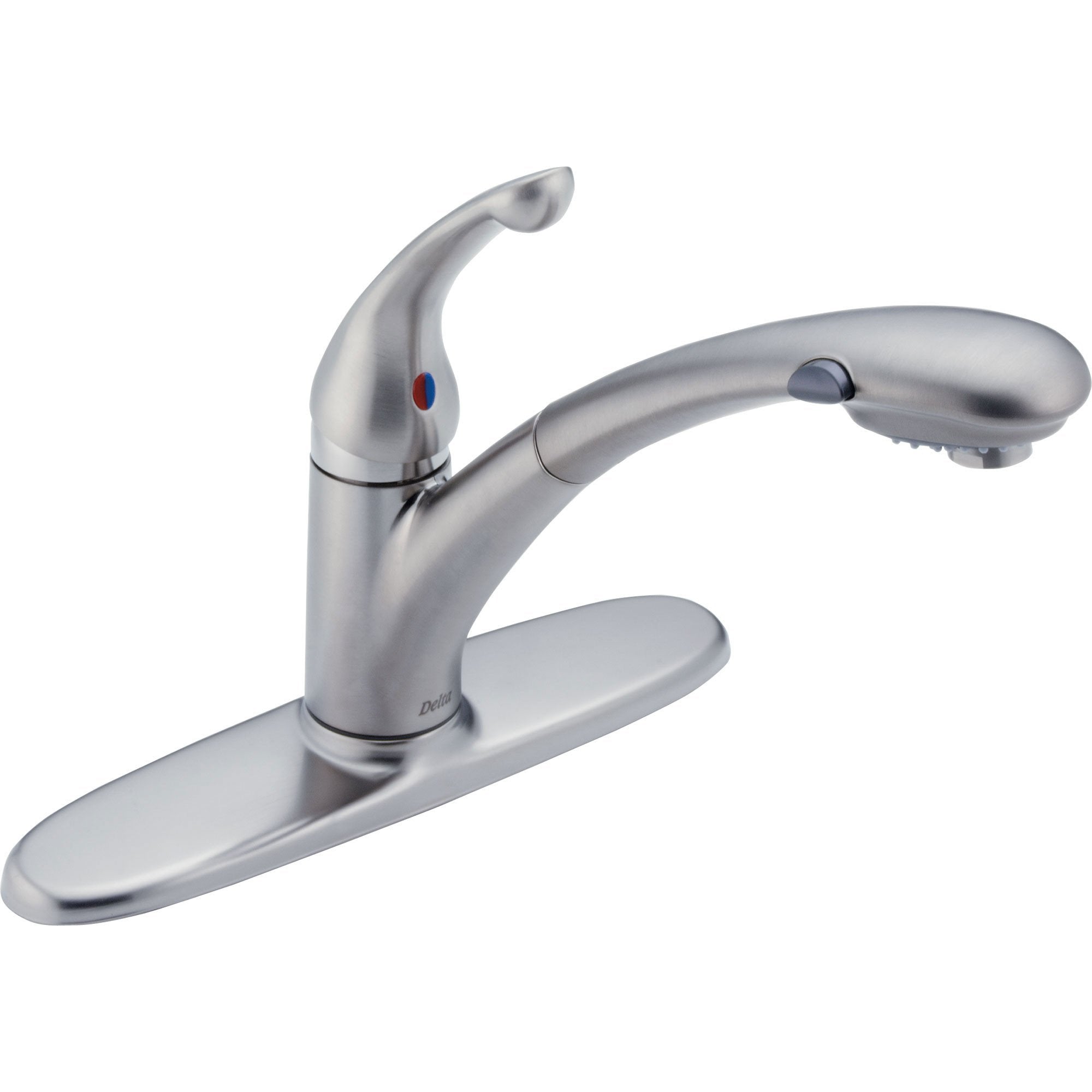 Delta Signature Arctic Stainless Single Handle Pull-Out Kitchen Faucet 525158