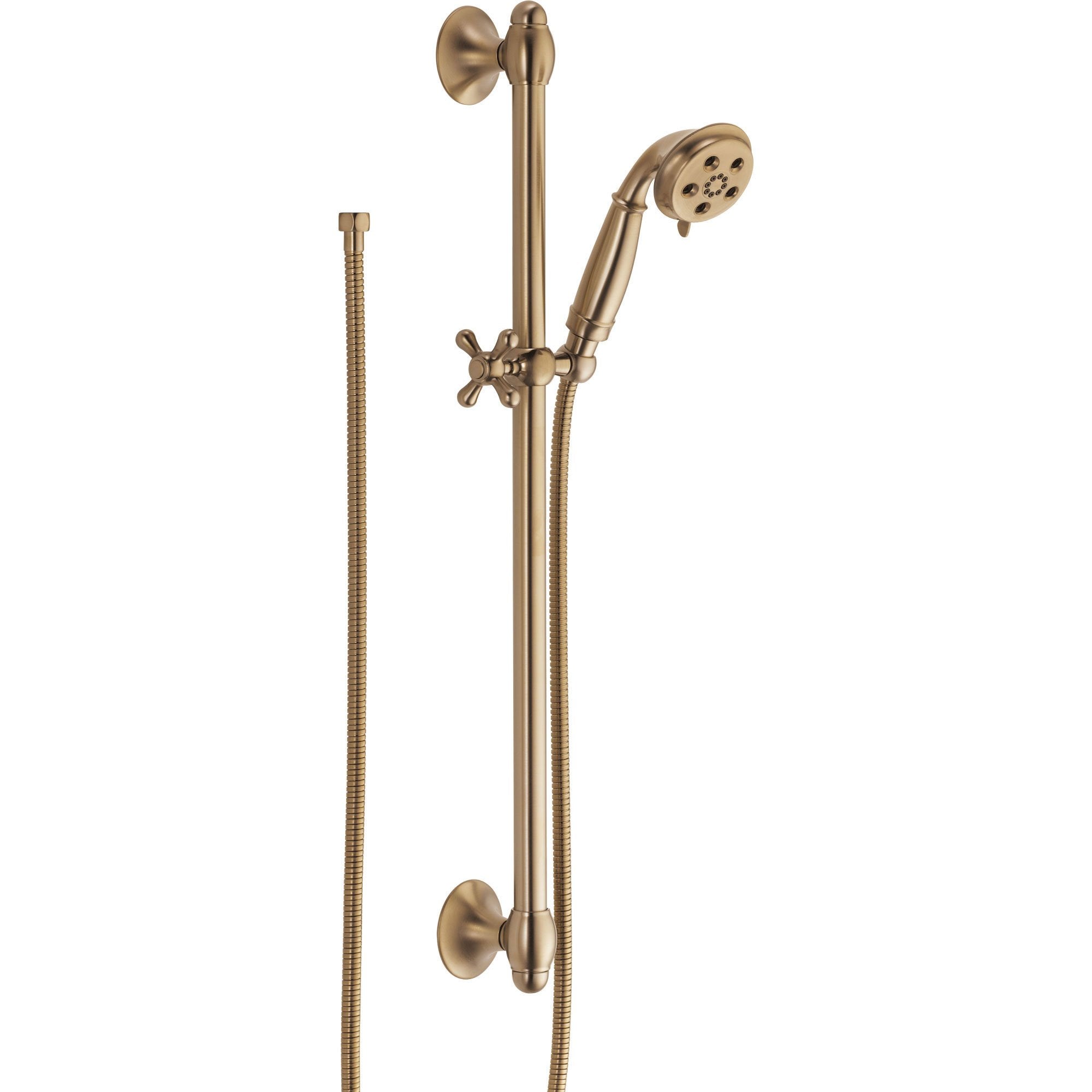 Delta H2Okinetic 3-Spray Handshower with Slide Bar in Champagne Bronze 604240