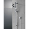 Delta Chrome Finish 4-Setting Hand Shower Spray with Slide Bar, Hose, and Wall Elbow D51361