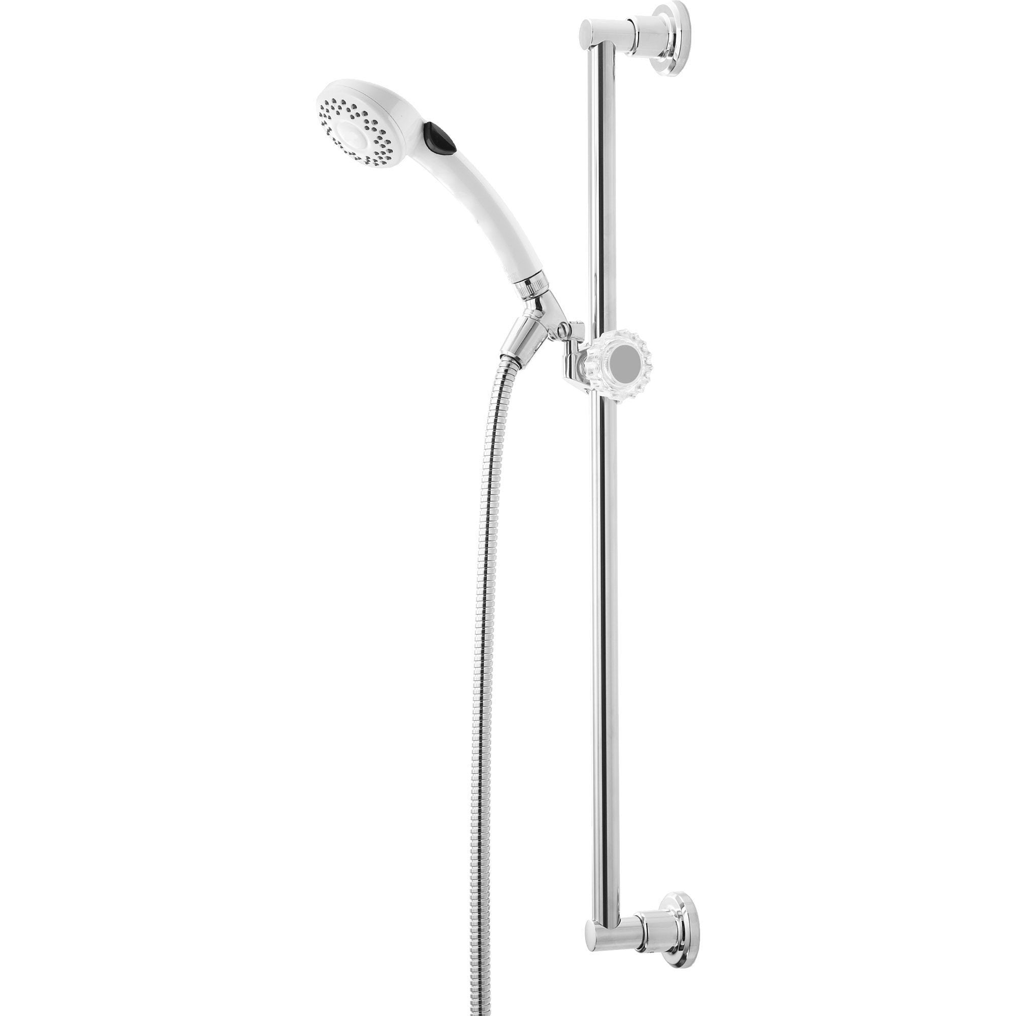 Delta 2-Spray White Finish Handshower Faucet with Slide Bar 561084