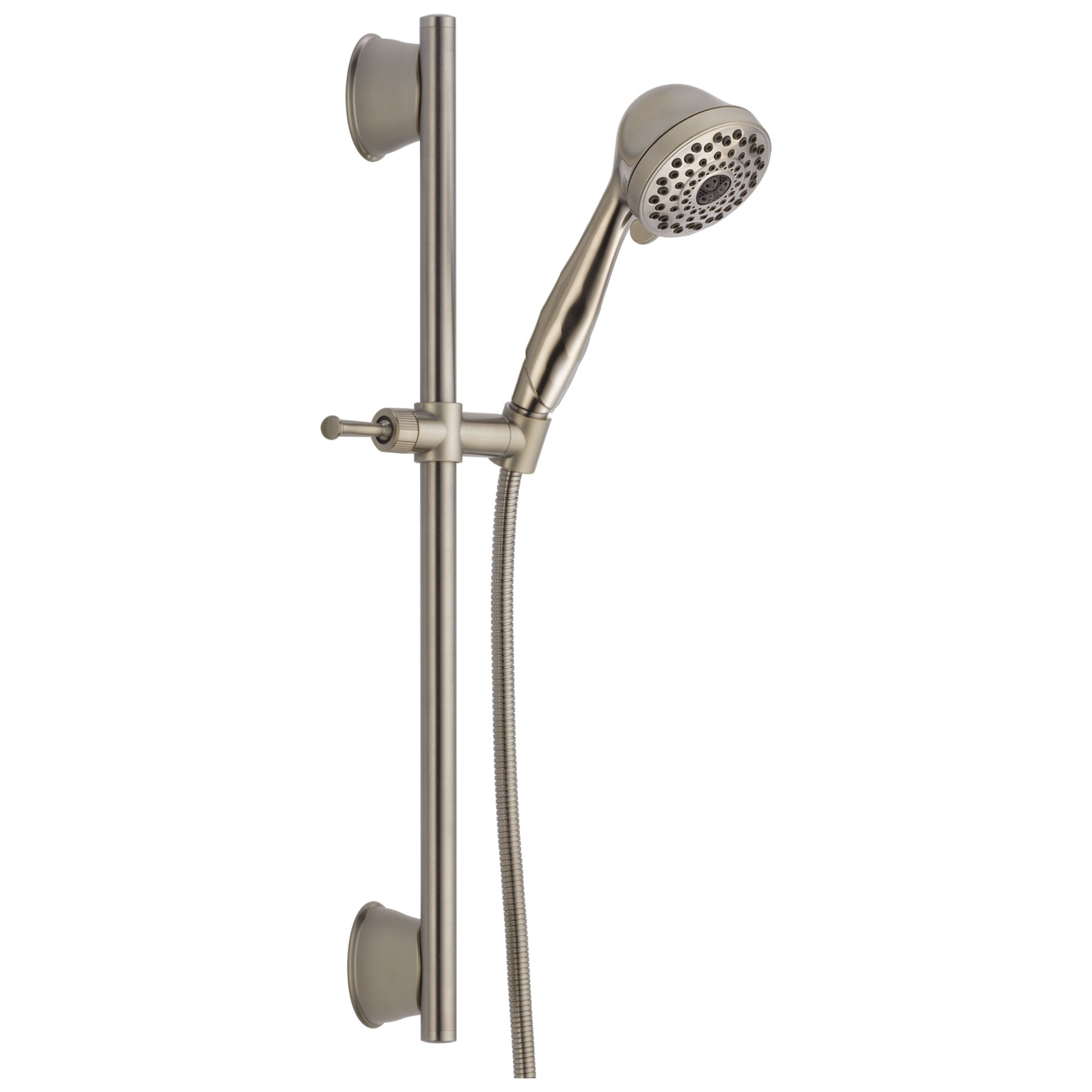 Delta Universal Showering Components Collection Stainless Steel Finish Watersense Wall Mount Hand Shower Spray with Slidebar and Hose D51589SS