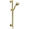 Delta 7-Setting Polished Brass Hand Held Shower Faucet with Slide Bar 561105