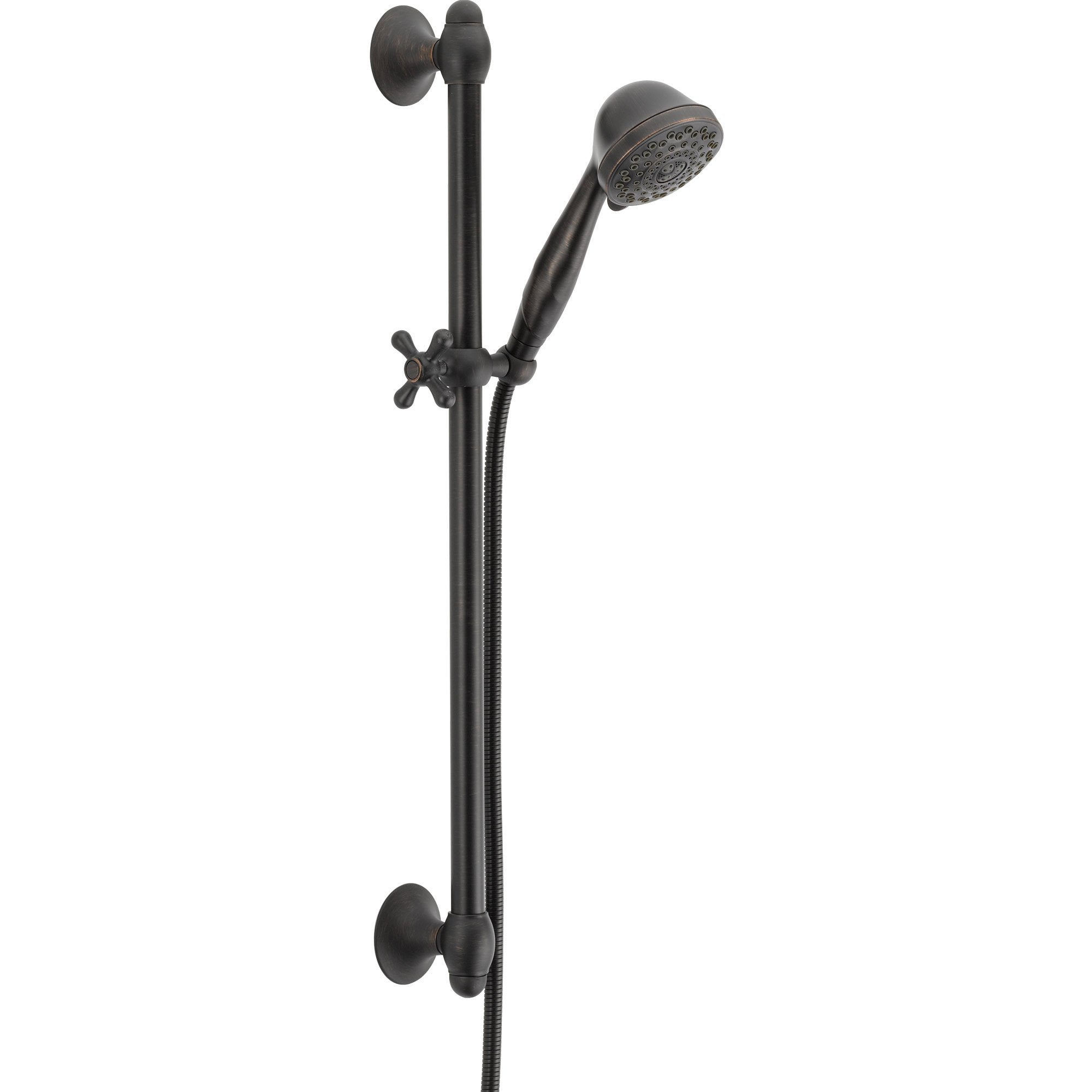 Delta 7-Setting Venetian Bronze Hand Held Shower Faucet with Slide Bar 567263