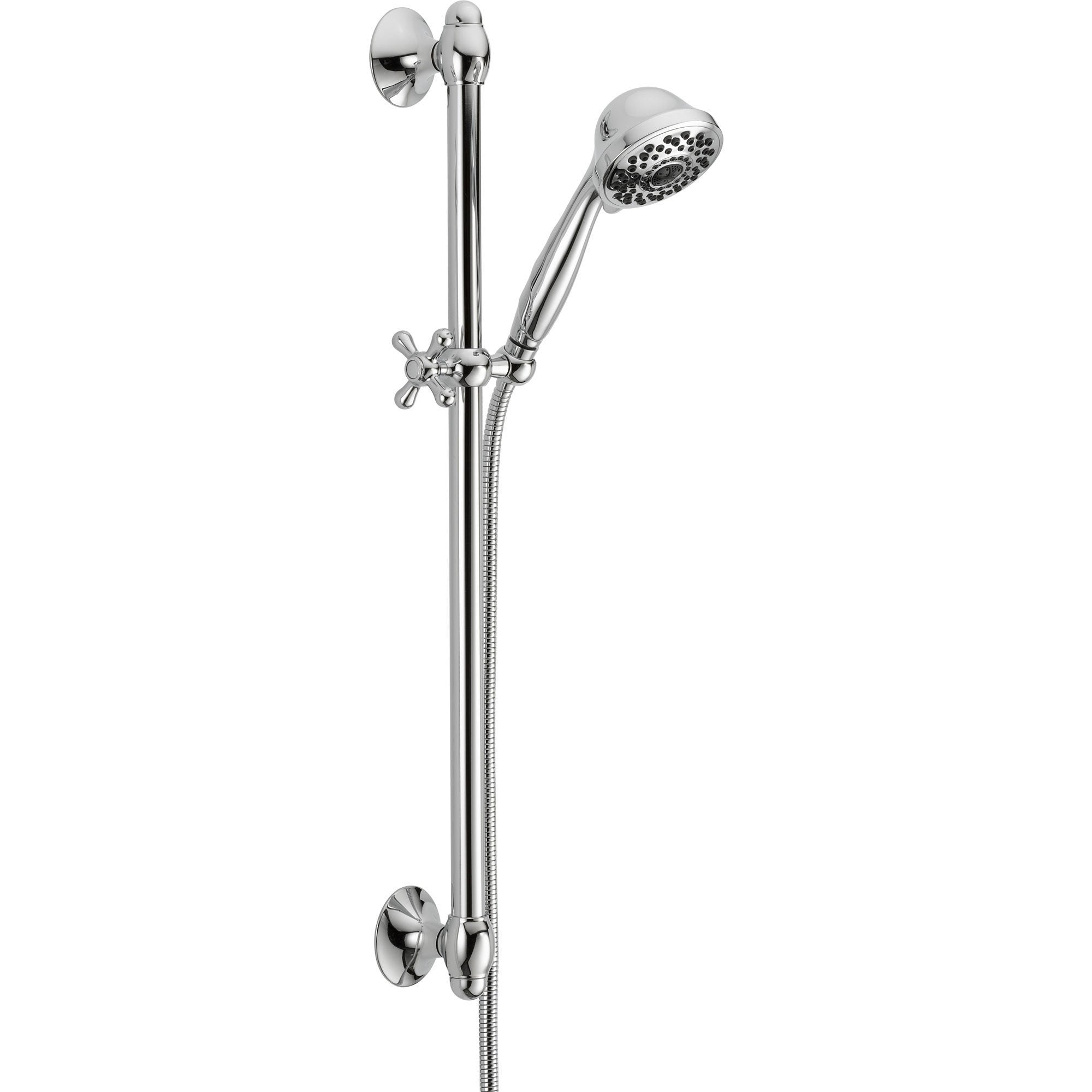 Delta 7-Spray Chrome Handheld Shower Head with Slide Bar 567262