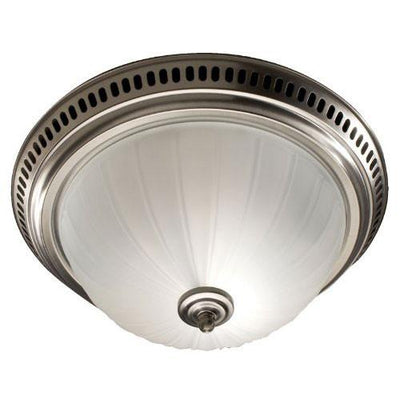 Broan 741SN Satin Nickel Ceiling Mount Bathroom Exhaust Vent Fan with Light