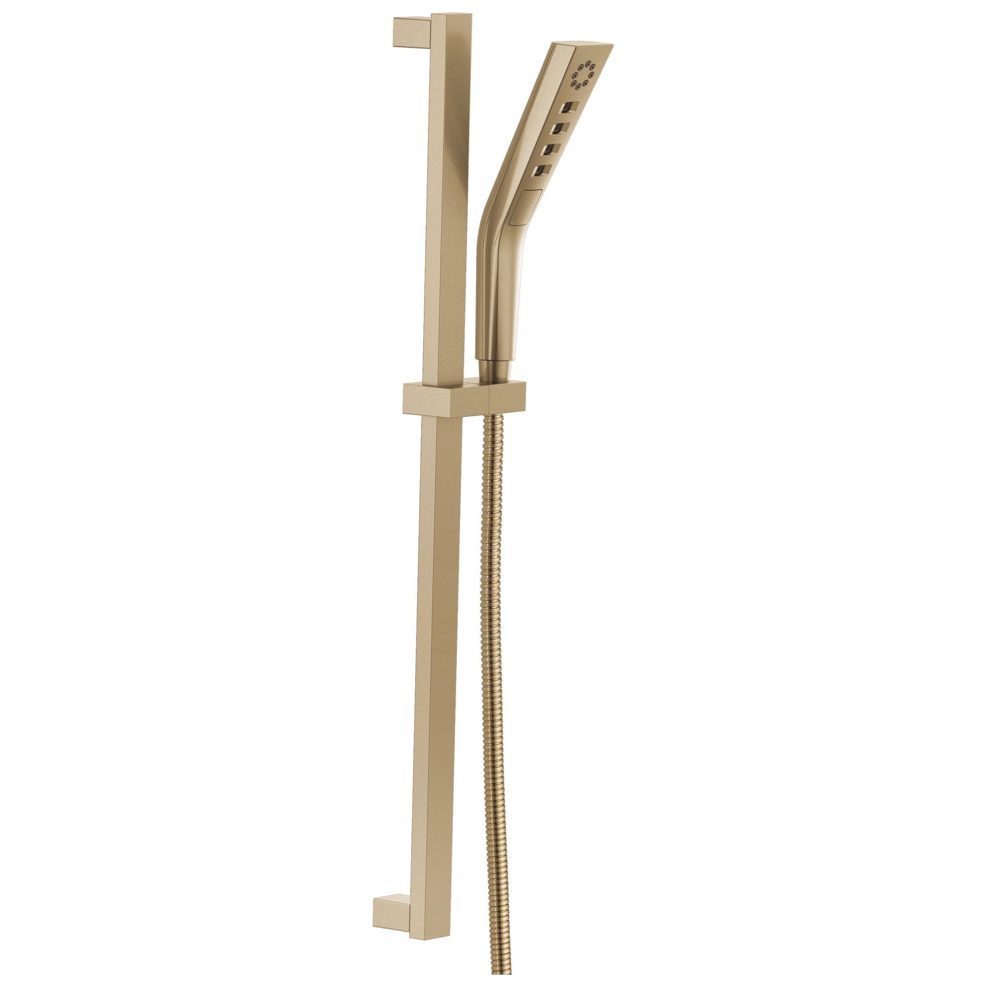 Delta Champagne Bronze Finish H2Okinetic Modern 3-Setting Slide Bar Hand Shower with Hose D51799CZ