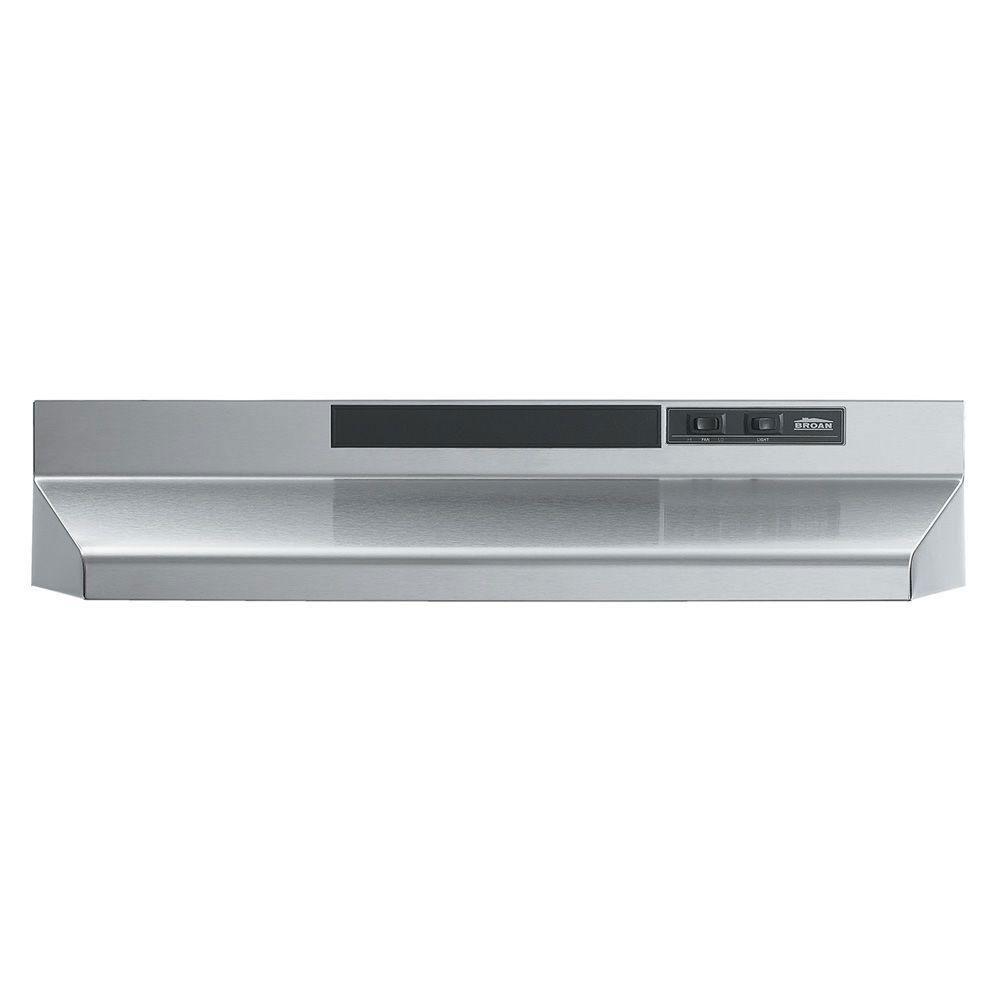 Broan-Nutone F40000 Series 30 inch Convertible Range Hood in Stainless Steel 518412