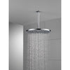 Delta Chrome Finish 11-3/4" Large Round 2.5 GPM Single-Setting Modern Metal Raincan Shower Head D5215825