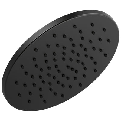 Delta Matte Black Finish 11-3/4" Large Round 1.75 GPM Single-Setting Modern Metal Raincan Shower Head D52158BL