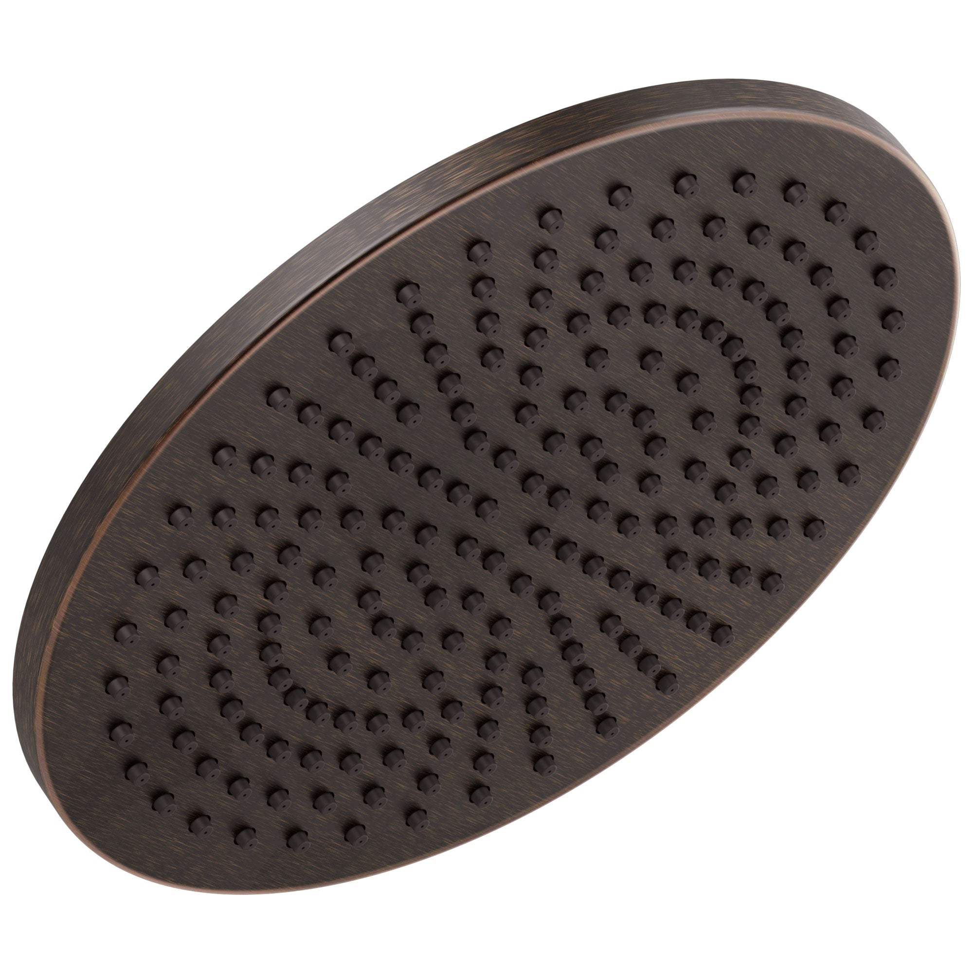 Delta Venetian Bronze Finish 11-3/4" Large Round 2.5 GPM Single-Setting Modern Metal Raincan Shower Head D52158RB25