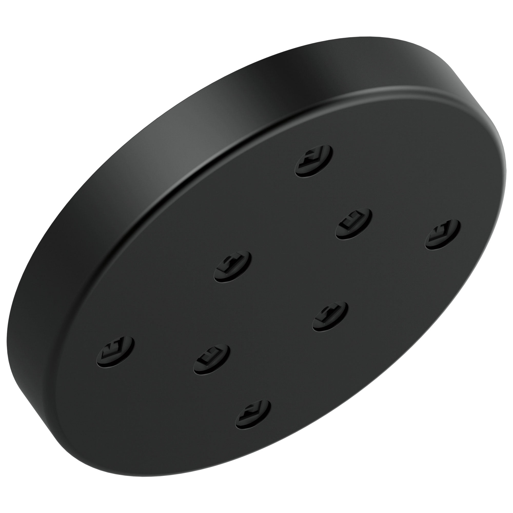 Delta Matte Black Finish H2Okinetic Single-Setting Round Metal Raincan Shower Head D52175BL