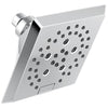 Delta Chrome Finish H2Okinetic 5-Setting Angular Modern Raincan Shower Head D52664