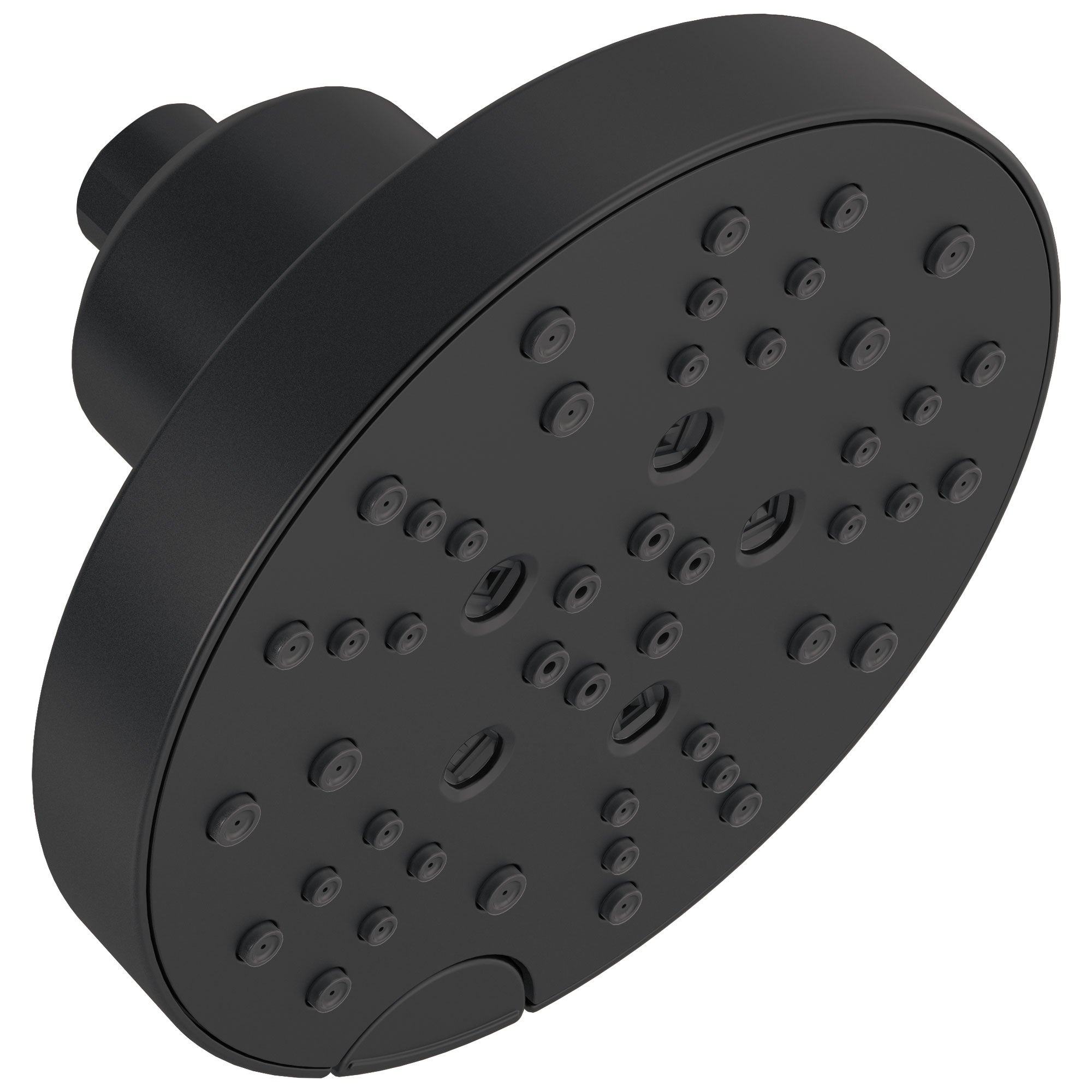 Delta Matte Black Finish H2Okinetic 5-Setting Contemporary Raincan Shower Head D52668BL