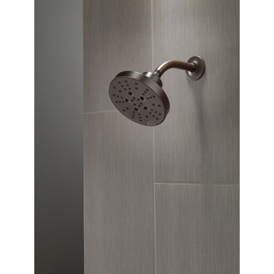 Delta Venetian Bronze Finish H2Okinetic 5-Setting Contemporary Raincan Shower Head D52668RB