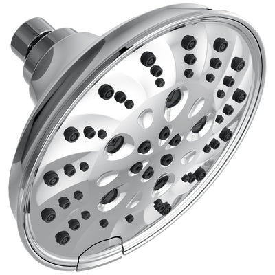 Delta Chrome Finish H2Okinetic 5-Setting Traditional Raincan Shower Head D52669