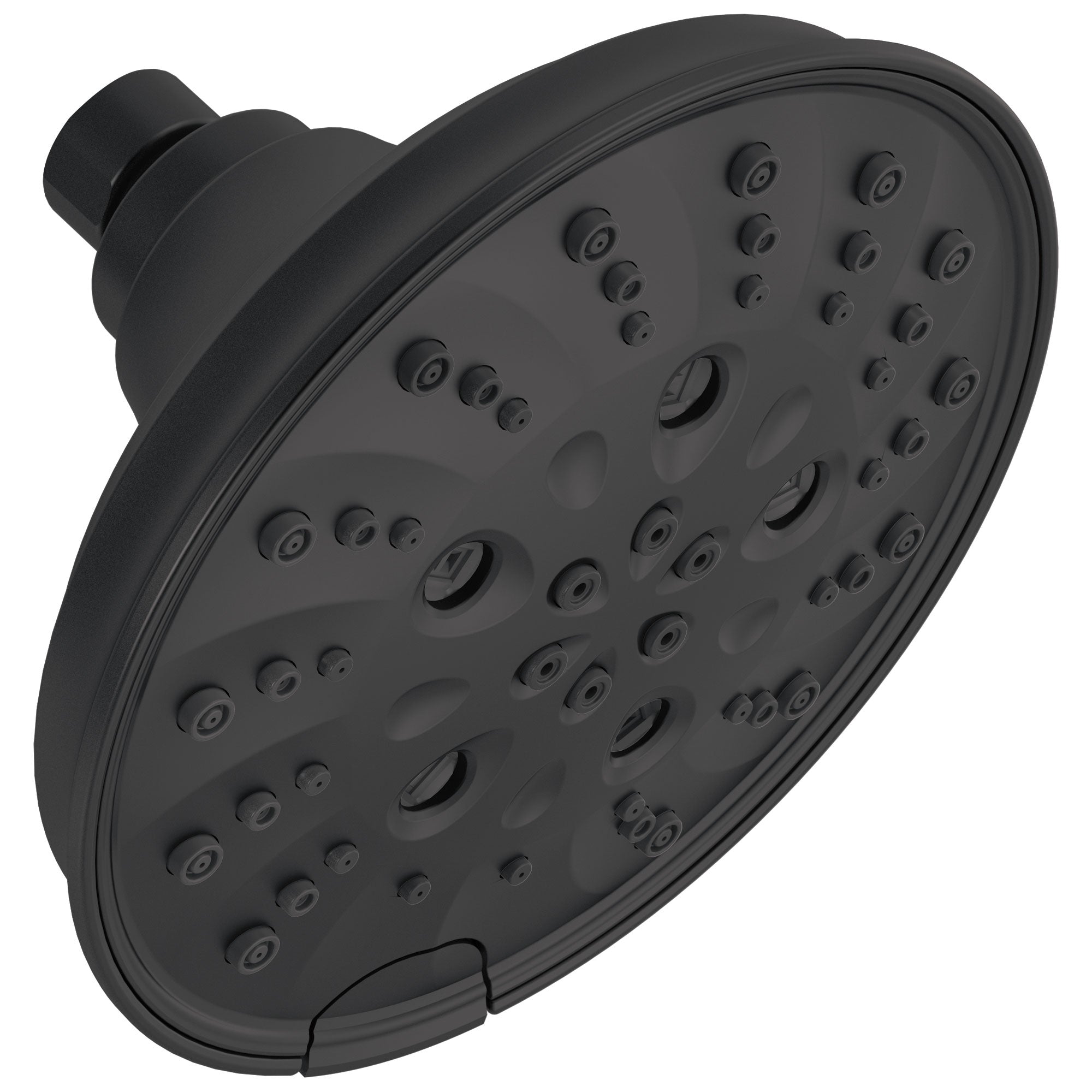 Delta Matte Black Finish 5-Setting H2OKinetic Raincan Showerhead D52669BL