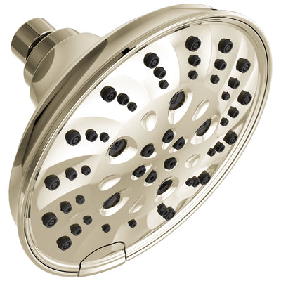 Delta Polished Nickel Finish H2Okinetic 5-Setting Traditional Raincan Shower Head D52669PN